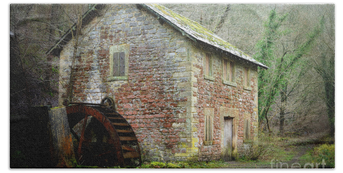 Watermill Hand Towel featuring the photograph The Old Watermill by David Birchall