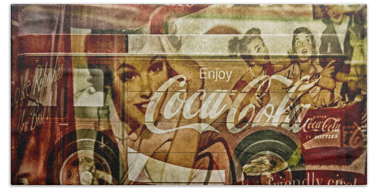 Coca Cola Hand Towel featuring the photograph The Real Thing by Susan Candelario