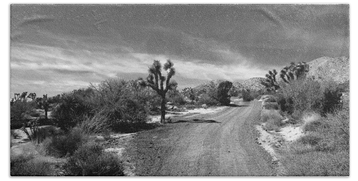 Desert Road Bath Towel featuring the photograph The RoaD by Angela J Wright
