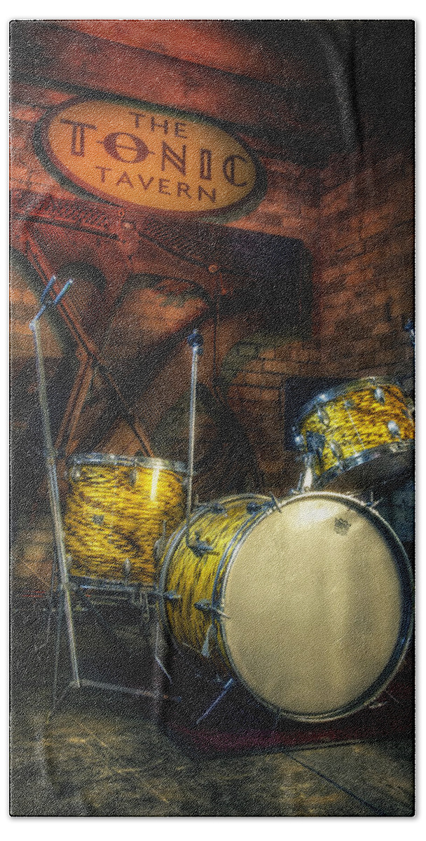 Drums Hand Towel featuring the photograph The Tonic Tavern by Scott Norris