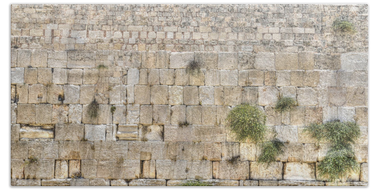 Western Wall Hand Towel featuring the photograph The Western Wall Jerusalem Israel by Amir Paz