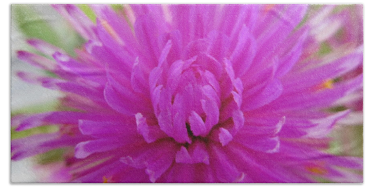 Pink Flower Bath Towel featuring the photograph Think Pink by David Mayeau