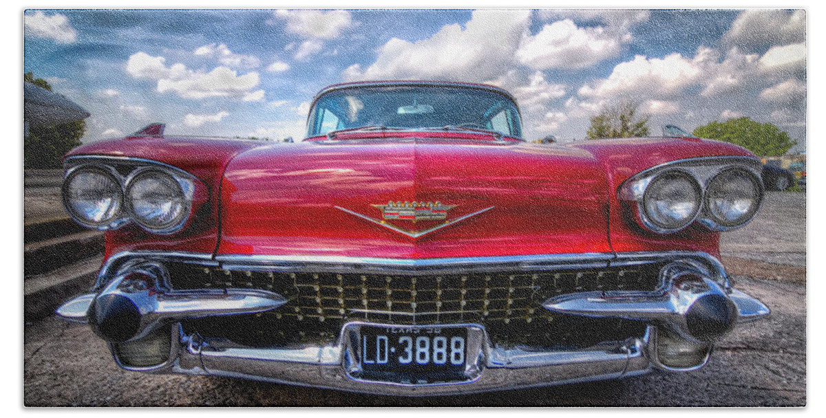 1957 Bath Towel featuring the photograph This Eldorado is All Business by Tim Stanley