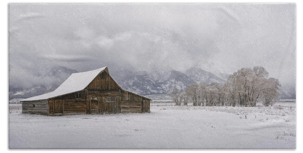 Wyoming Hand Towel featuring the photograph This Is Winter by Robert Fawcett