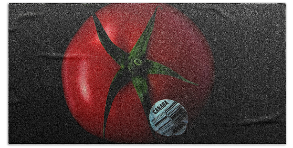 Tomato Hand Towel featuring the photograph Tomato by Dragan Kudjerski