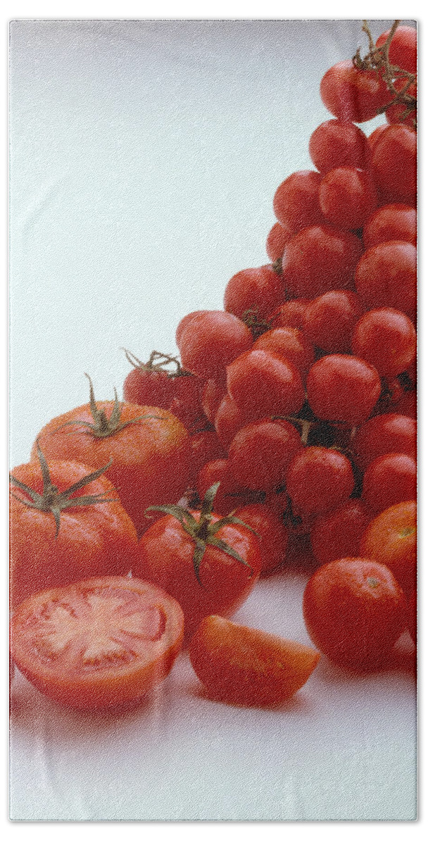 Tomatoes Bath Towel featuring the photograph Tomatoes by R. Marcialis