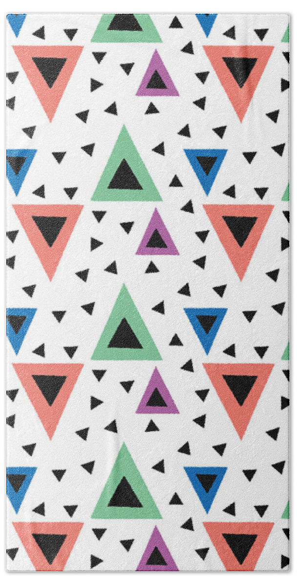 Susan Claire Bath Towel featuring the photograph Triangular Dance Repeat Print by MGL Meiklejohn Graphics Licensing