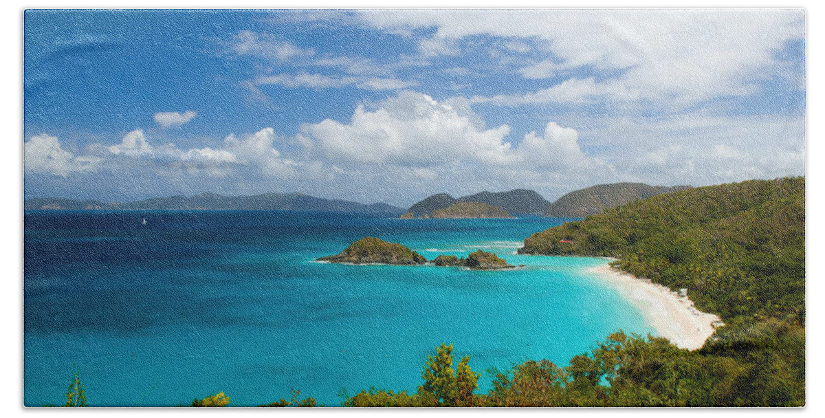 Trunk Bay Hand Towel featuring the photograph Trunk Bay by Lisa Chorny