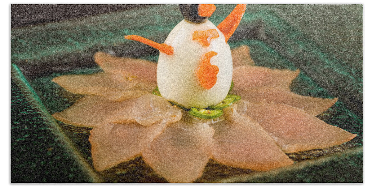 Asian Bath Towel featuring the photograph Tuna Appetizer by Raul Rodriguez