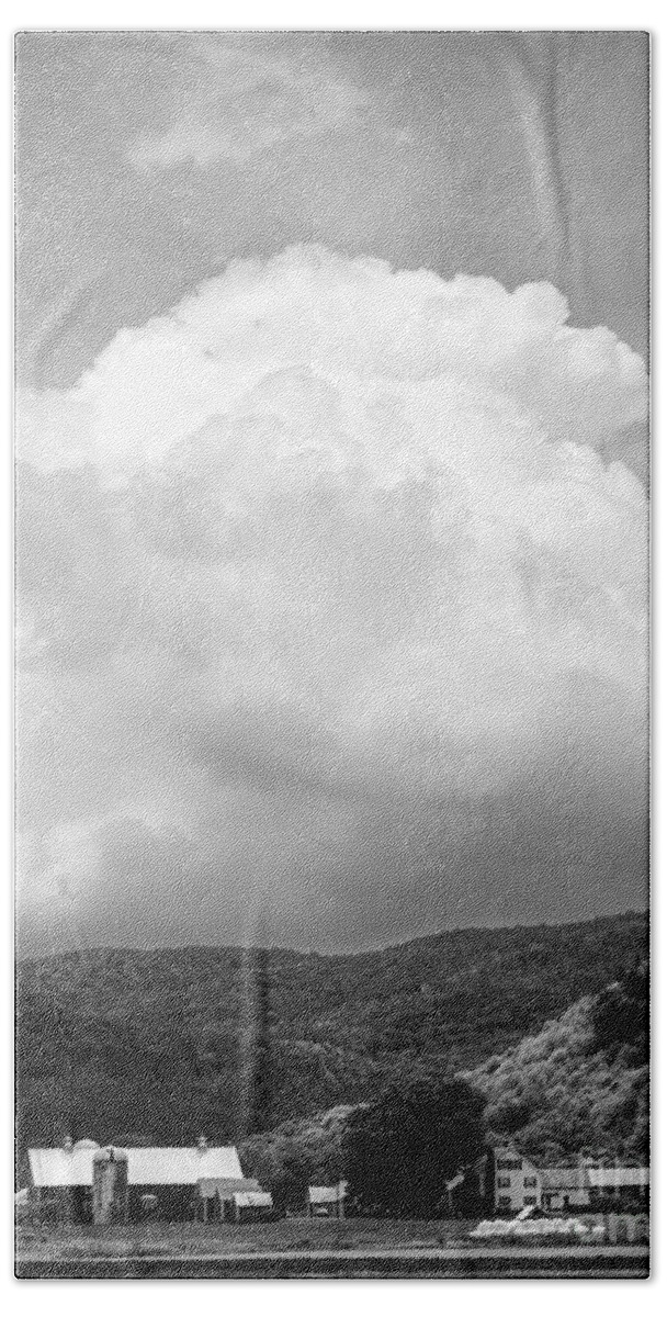 Vermont Bath Towel featuring the photograph Tunbridge Vermont Storm Cloud Open Edition by Edward Fielding