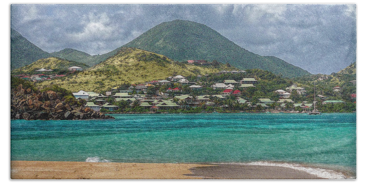 Caribbean Hand Towel featuring the photograph Turquoise Paradise by Hanny Heim