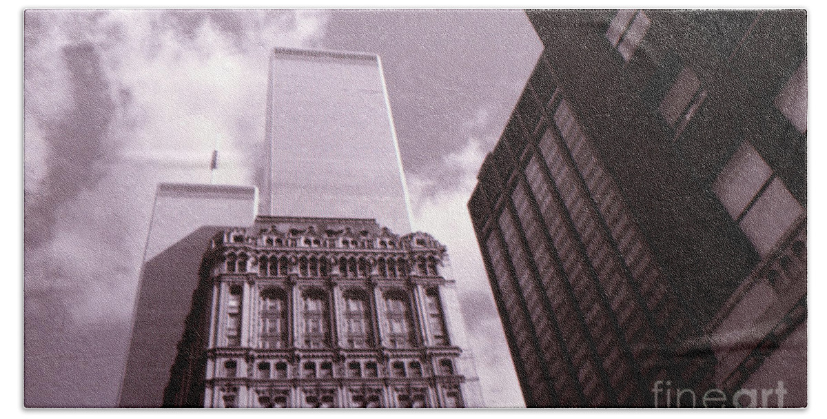  Bath Towel featuring the photograph Twin Towers by George D Gordon III