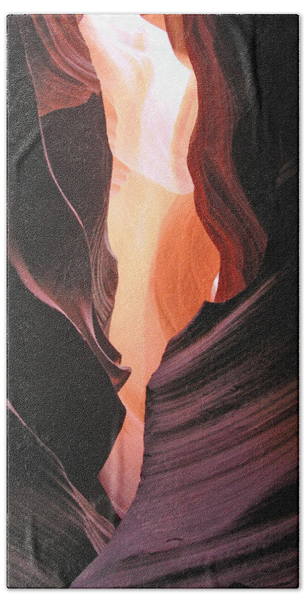 Antelope Bath Towel featuring the photograph Twisted Canyon by Marcia Socolik