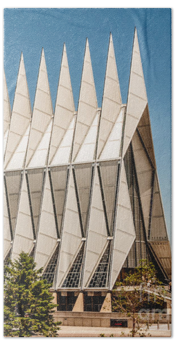 United States Air Force Academy Bath Towel featuring the photograph Air Force Academy Chapel by Sue Smith