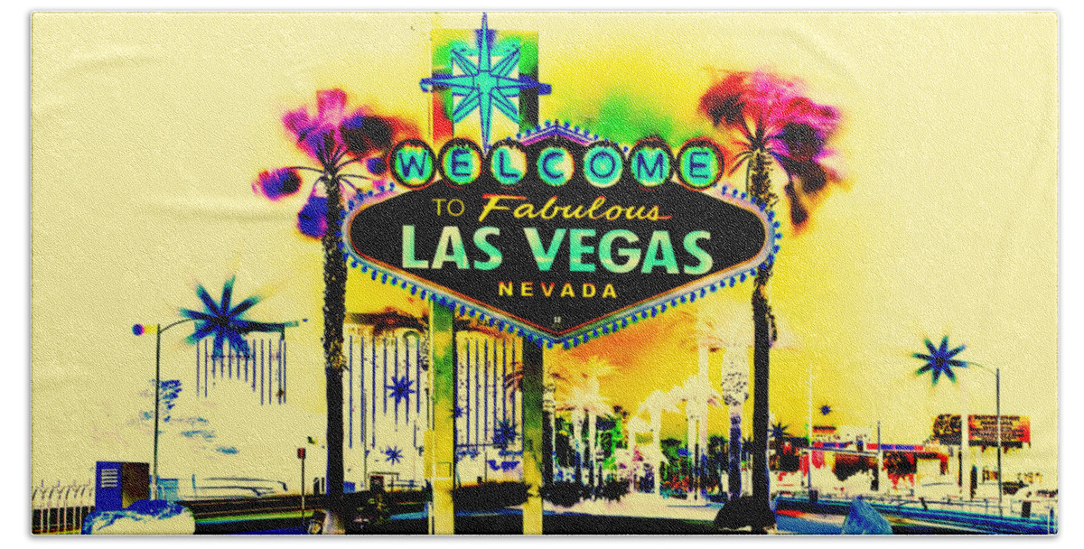 Las Vegas Hand Towel featuring the photograph Vegas Weekends by Az Jackson
