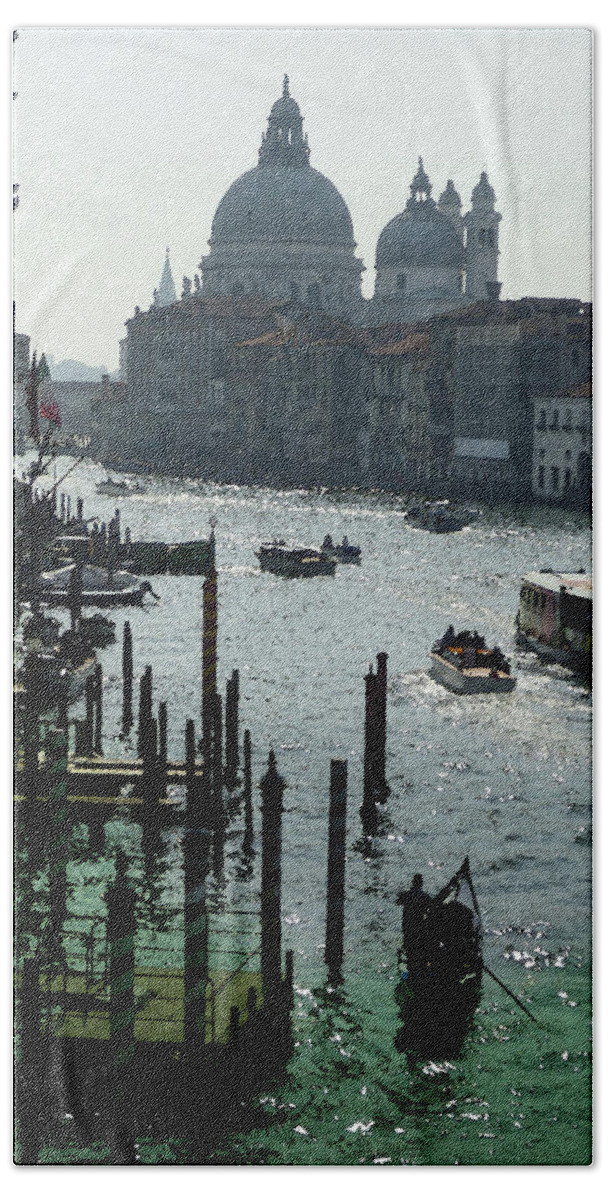 Italy Bath Towel featuring the photograph Venice Grand Canale Italy Summer by Irina Sztukowski