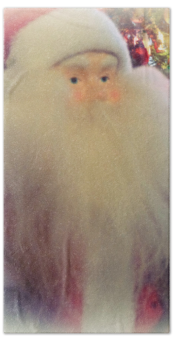 Skompski Bath Towel featuring the photograph Victorian Santa by Joseph Skompski