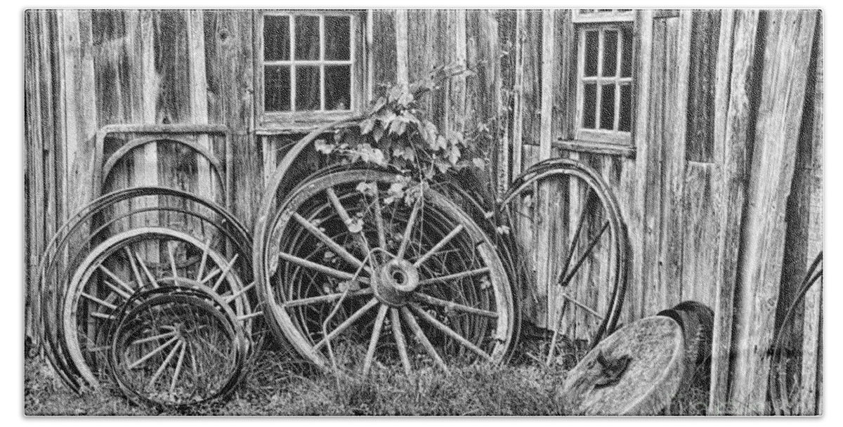 Wheels Bath Towel featuring the photograph Wagons Lost by Crystal Nederman