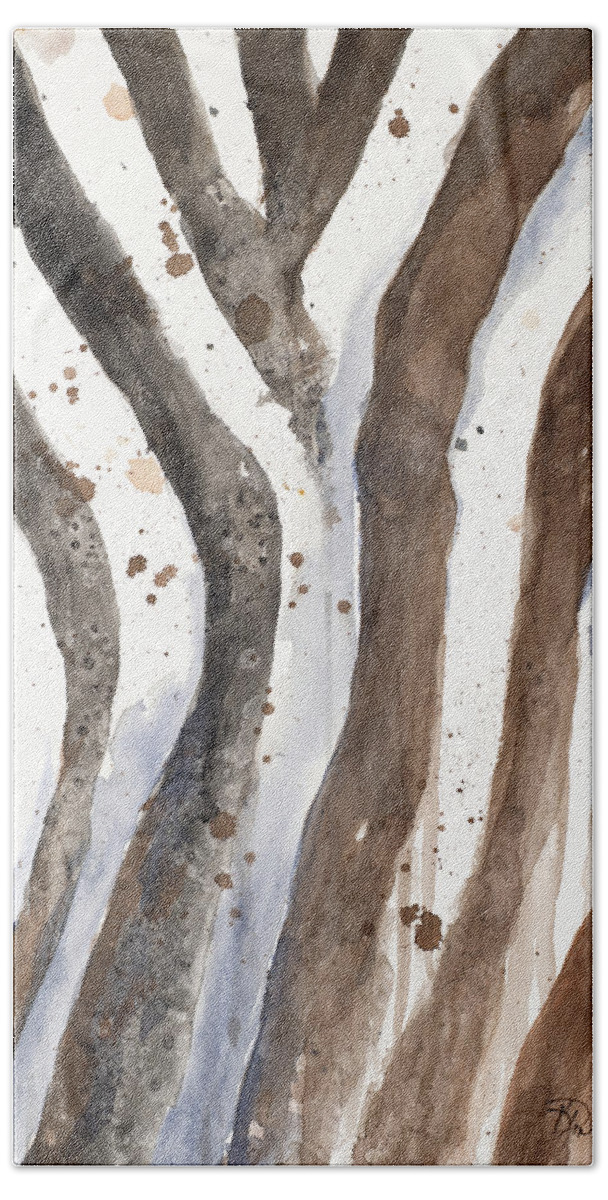 Watercolor Hand Towel featuring the digital art Watercolor Animal Skin II by Patricia Pinto