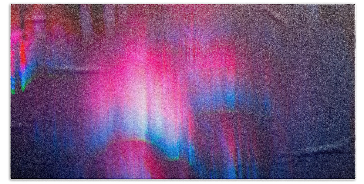 Abstract Bath Towel featuring the photograph Waves Of Light by Christie Kowalski