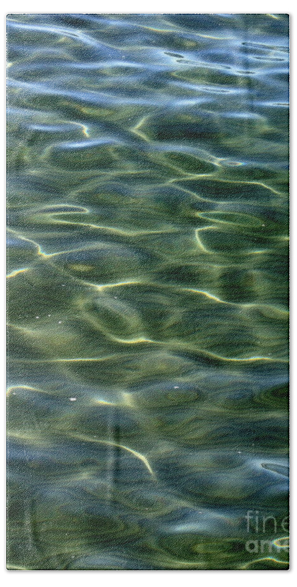 Water Hand Towel featuring the photograph Waves on Lake Tahoe by Carol Groenen