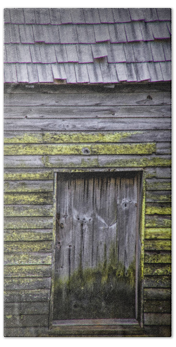 Art Hand Towel featuring the photograph Weathered Barn Door by Randall Nyhof