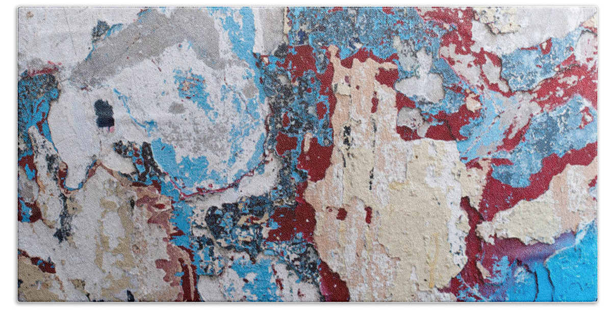 Weathered Bath Towel featuring the photograph Weathered Wall 02 by Rick Piper Photography