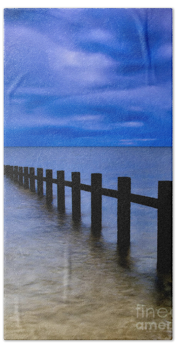 Beach Hand Towel featuring the photograph Welsh Seascape by Adrian Evans