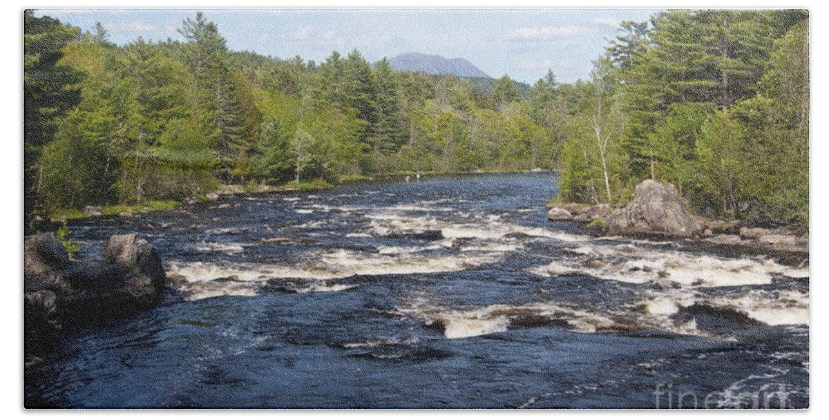 West Penobscot Hand Towel featuring the photograph West Penobscot River Maine by Glenn Gordon