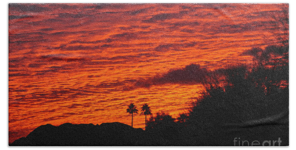 Sunrise Hand Towel featuring the photograph What A Gift by Jay Milo