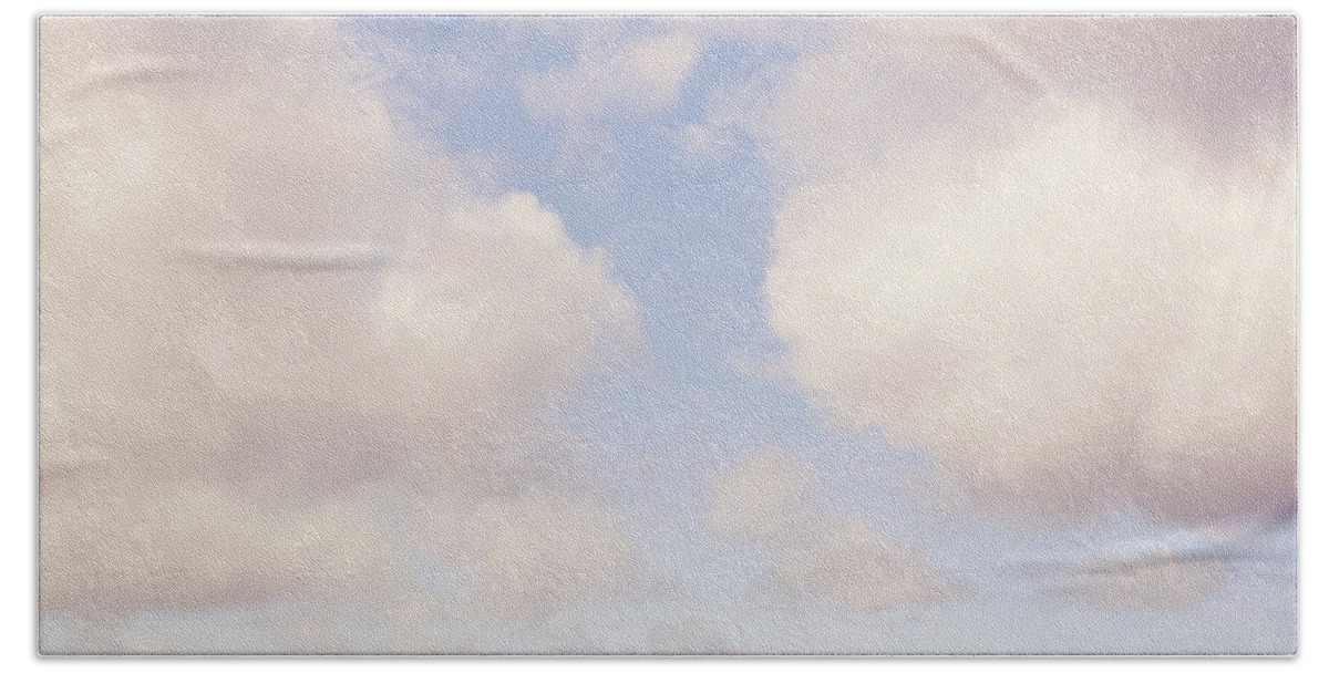 Sea Bath Towel featuring the photograph When clouds meet the sea by Lyn Randle