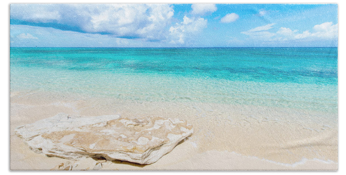 White Sand Hand Towel featuring the photograph White Sand by Chad Dutson