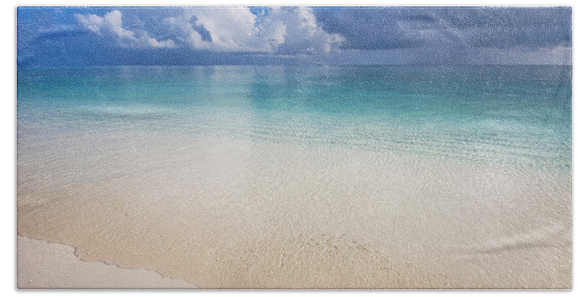 Jenny Rainbow Fine Art Photography Hand Towel featuring the photograph Wide Ocean. Maldives by Jenny Rainbow