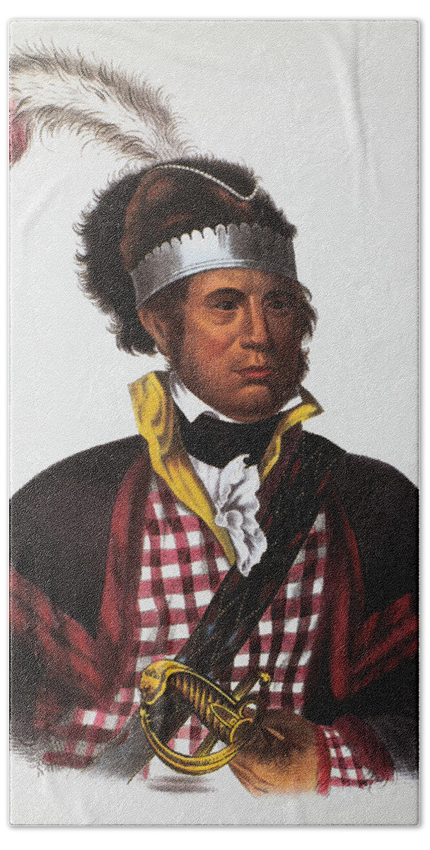 19th Century Hand Towel featuring the painting William Mcintosh by Granger