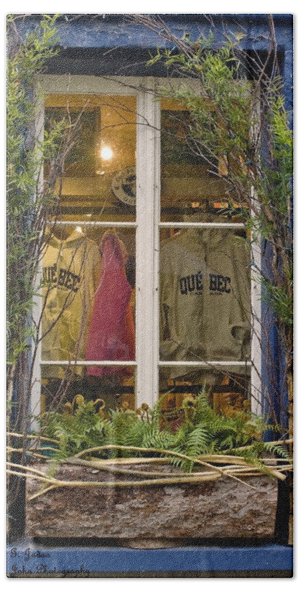 Window Bath Towel featuring the photograph Windows Of Quebec 3 by Hany J