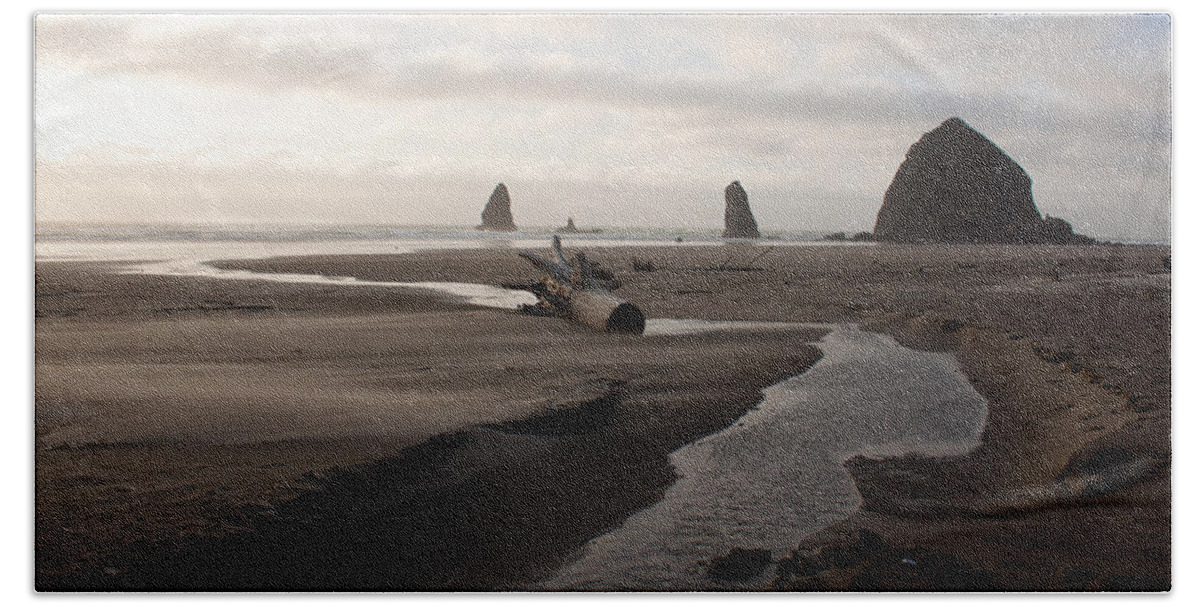 Cannon Beach Bath Sheet featuring the photograph Windswept by John Daly