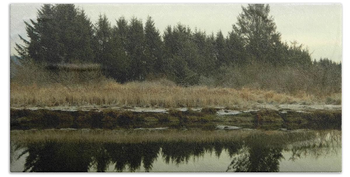 Winter Bath Towel featuring the photograph Winter River 2 by Gallery Of Hope 