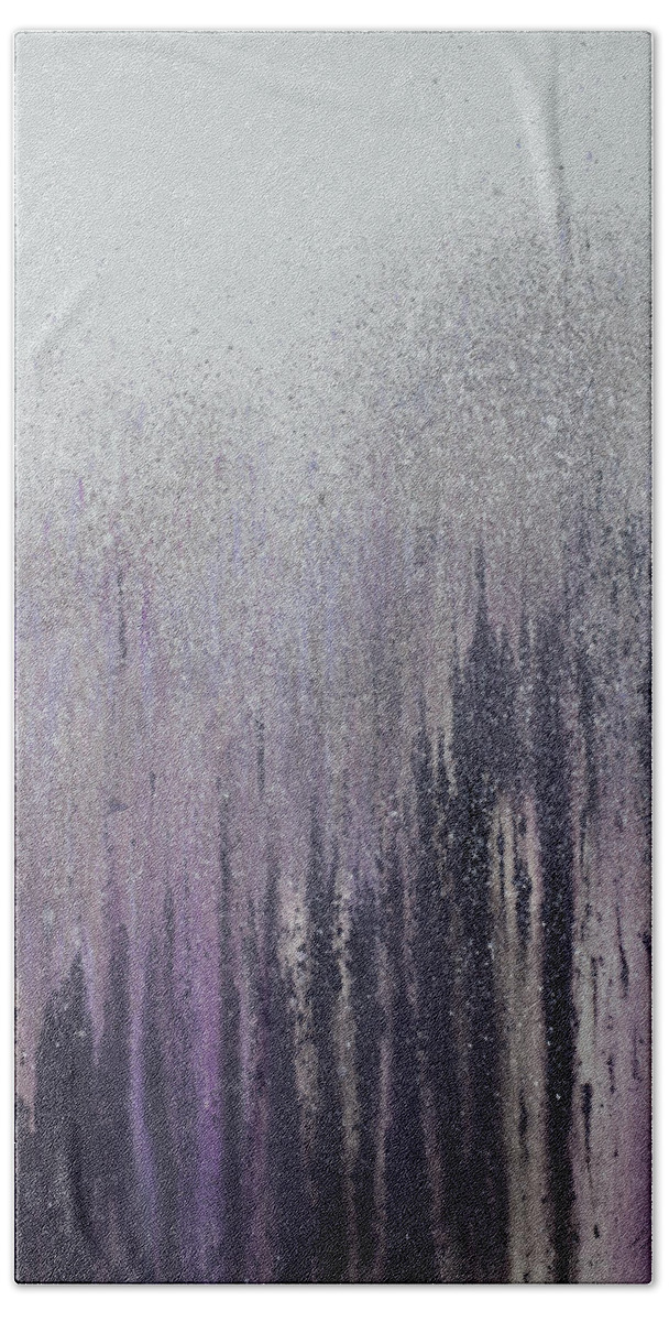 Winter Bath Towel featuring the mixed media Winter Woods by Roberto Gonzalez