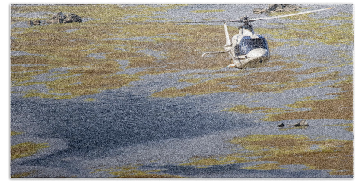 Agustawestland A109 Grand Hand Towel featuring the photograph Work of Art by Paul Job
