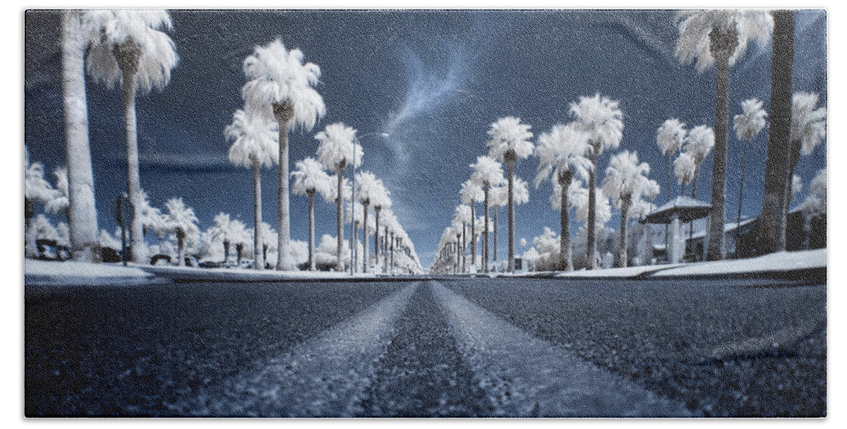 Infrared Hand Towel featuring the photograph X by Sean Foster