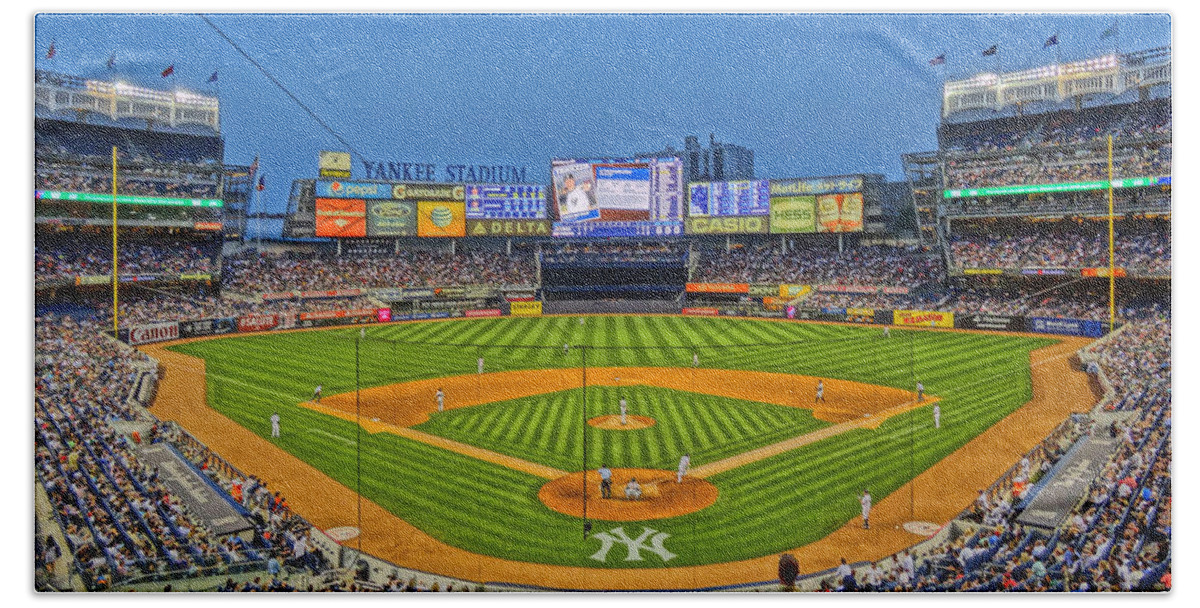 'yankee Stadium Hand Towel featuring the photograph Yankee Stadium by Jeffrey Friedkin