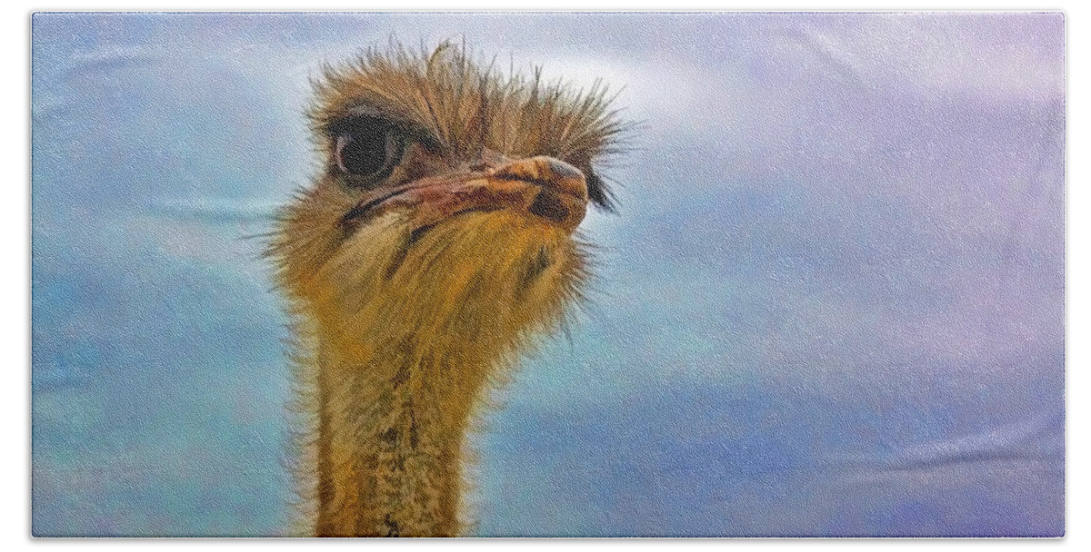 Closeup Bath Towel featuring the photograph You Talkin to Me by Gary Holmes