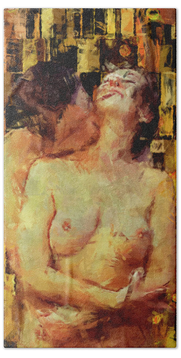 Nude Bath Towel featuring the photograph You're Mine by Kurt Van Wagner