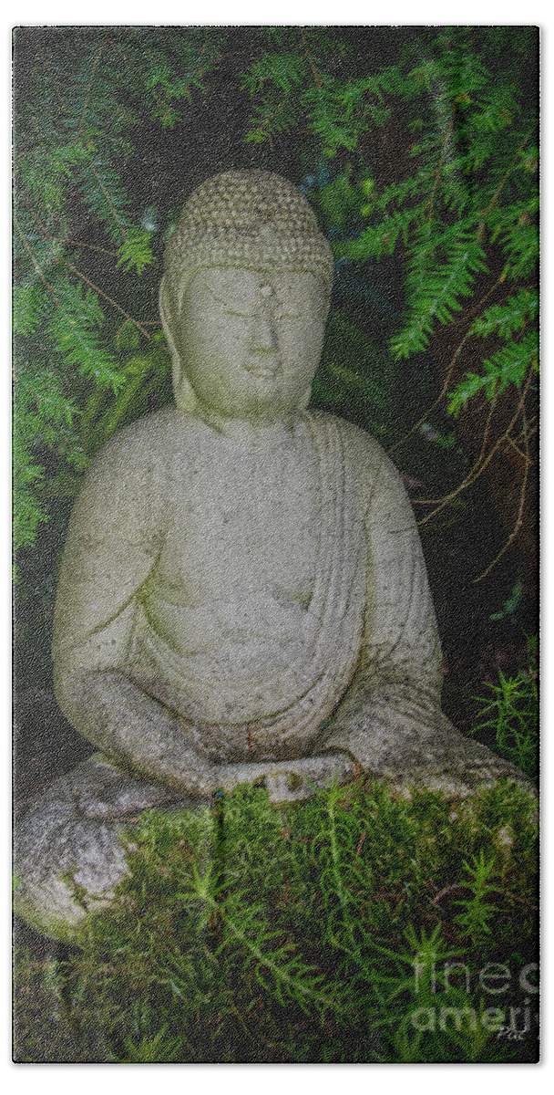 Zen Hand Towel featuring the photograph Zen Buddha by Pat Lucas
