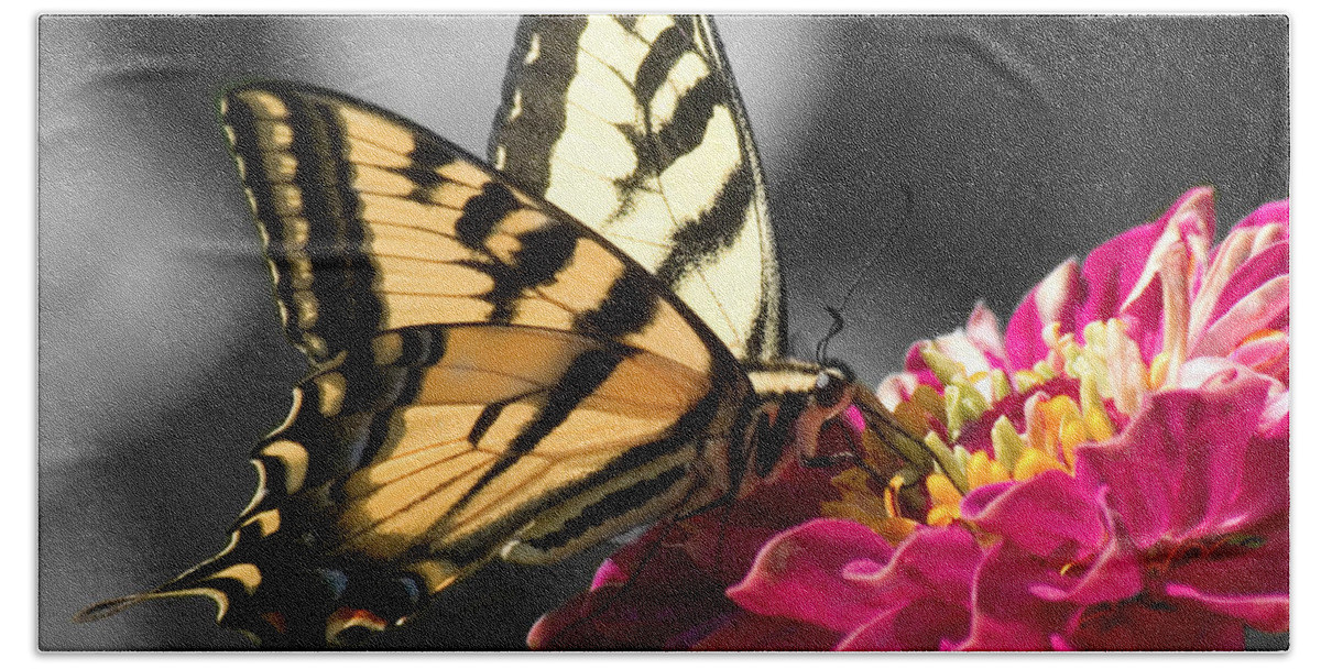 Garden Bath Towel featuring the photograph Butterfly #1 by Jim And Emily Bush