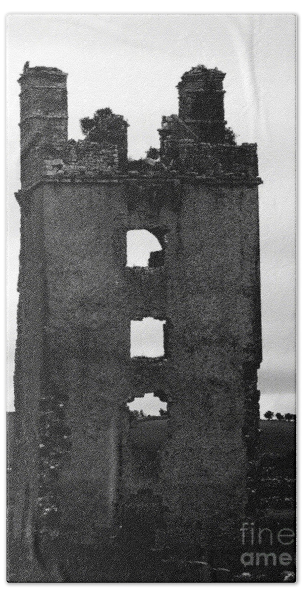 Fine Art Photography Hand Towel featuring the photograph Ireland- Castle Ruins II #2 by Patricia Griffin Brett