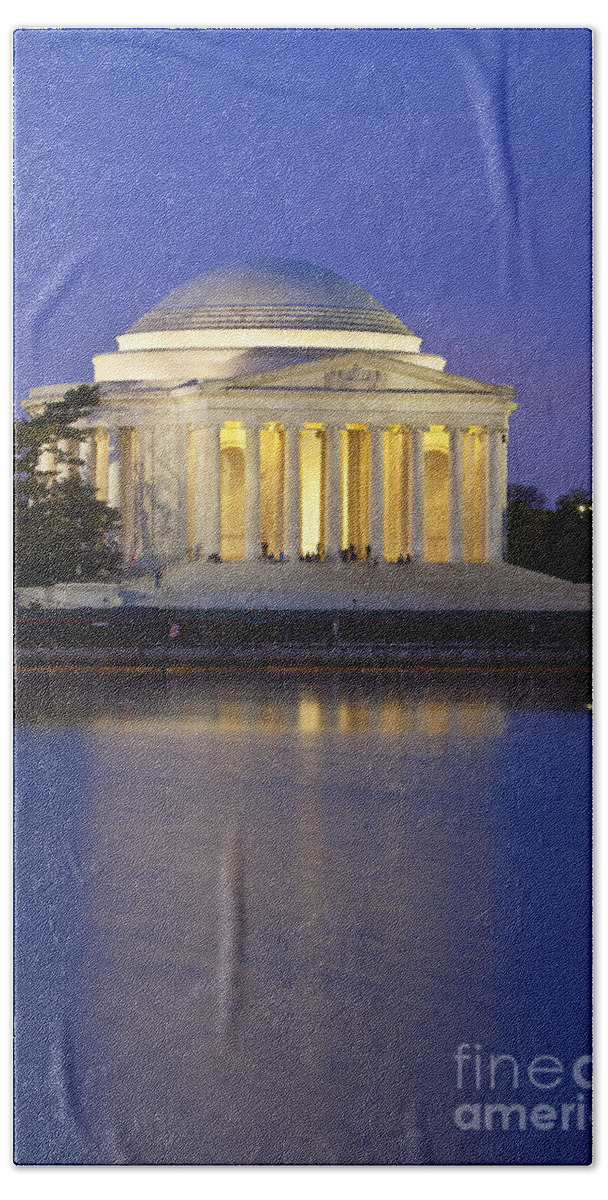 Thomas Jefferson Hand Towel featuring the photograph Jefferson Memorial #1 by Brian Jannsen
