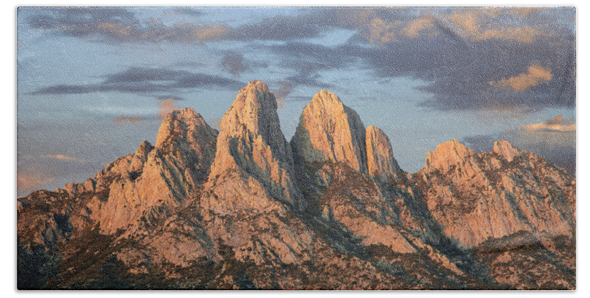 00438928 Hand Towel featuring the photograph Organ Mountains Near Las Cruces New #1 by Tim Fitzharris