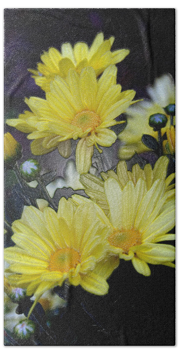 Yellow Bath Towel featuring the photograph Pretty in Yellow #2 by Karen Harrison Brown