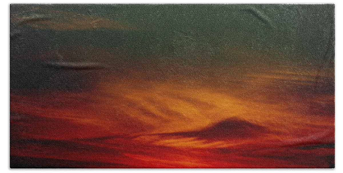 Sunset Hand Towel featuring the photograph September 30 2007 #1 by Mark Gilman